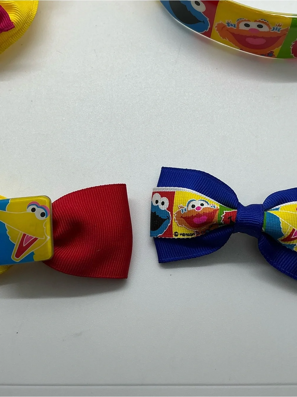 Vtg 90’s Jim Henson’s Sesame Street Hair Accessories Headband, Barrettes, Scrunc